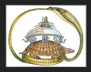 The Algonquins believed that the Earth was supported by a noble tortoise. Earthquakes happened when the tortoise shifted around to find a more comfortable position. (Image via OPUS Archives & Research Center)