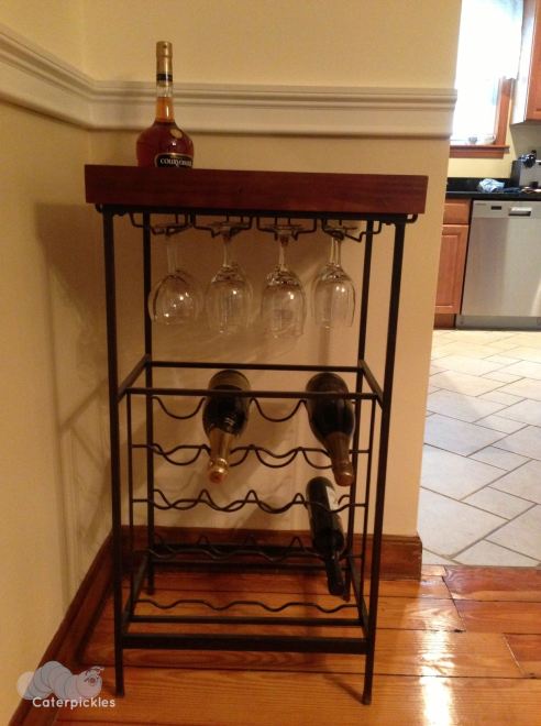 Our wine rack. As you can see, some restocking is required. (Photo: Shala Howell)