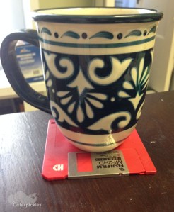 The Seven-Year-Old, helpfully, "Mommyo, I put your coffee cup on a coaster for you." (Photo: Shala Howell)