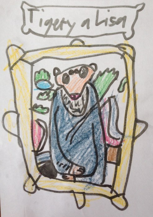 The Tigery A Lisa (Artwork: The Eight-Year-Old Howell after the Mona Lisa by Leonardo da Vinci)