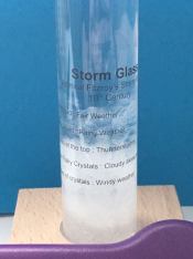 If the crystals look like clouds, does that mean we'll have clouds? (Photo: Shala Howell)