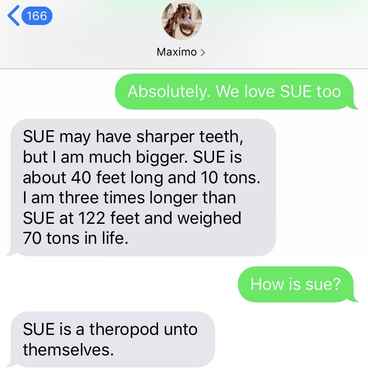 Text exchange between me and Maximo. Transcript follows in the main text.