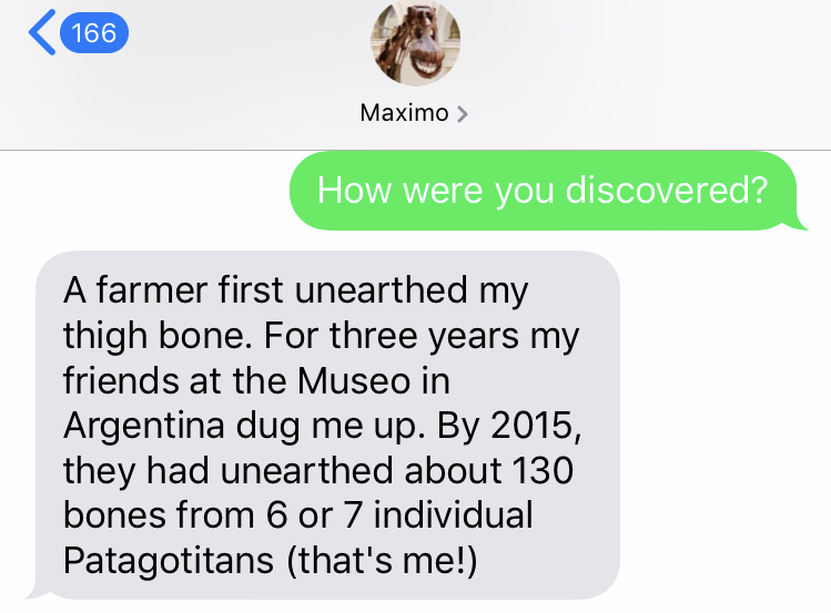 Text chain between Maximo and me. Transcript for this follows in the main text.